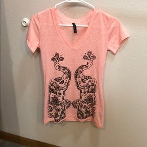 Elephant v neck tee